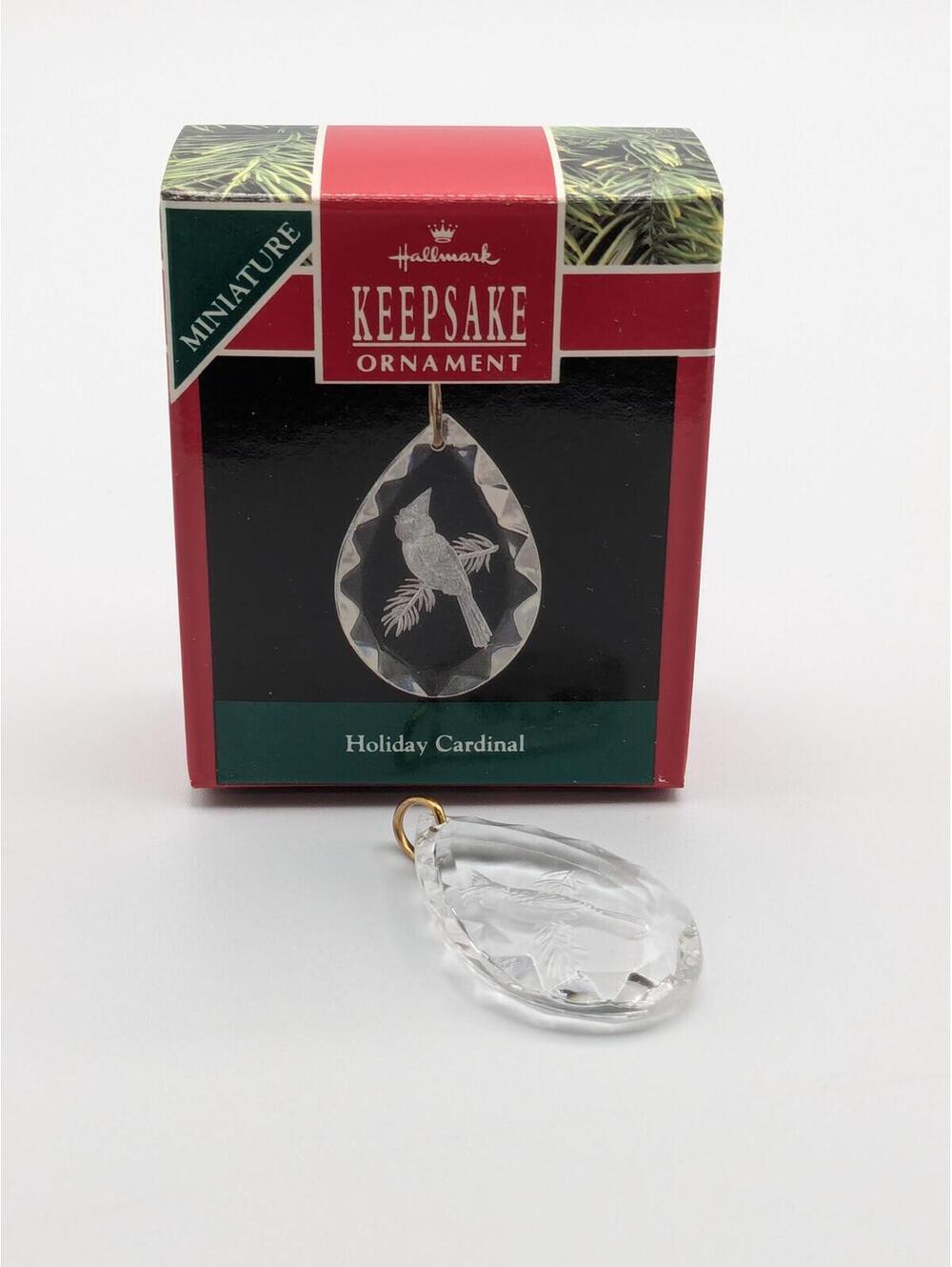 Hallmark Keepsake Holiday Cardinal Miniature Ornament 1990, New in Box
